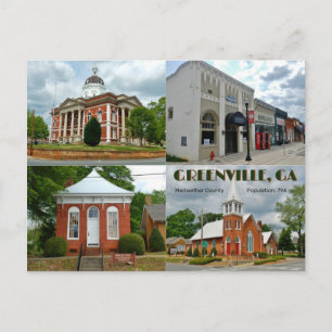 Carte postale de Greenville, GA