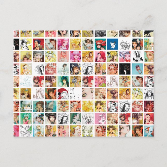 Carte postale de grille de d'Errico de Camilla (Devant)