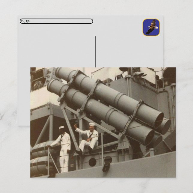 Carte postale de guerre de poste (Devant / Derrière)