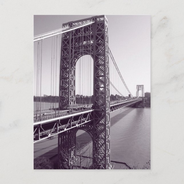 Carte postale de GWB dans des tons bleus (Devant)