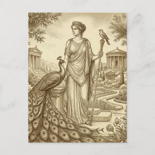 Carte postale de Héra déesse grecque
