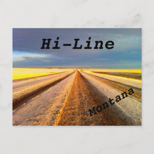 Carte postale de Hi-Line Montana
