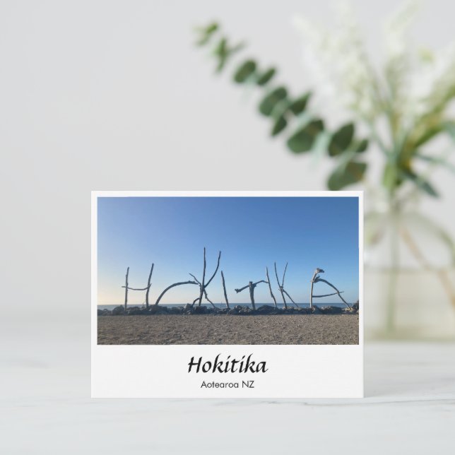 Carte postale de Hokitika, Nouvelle-Zélande (Debout devant)