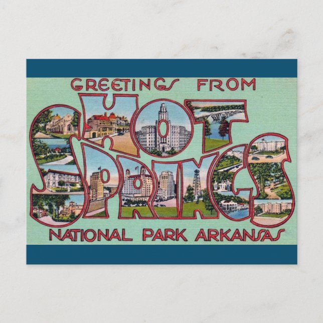 Carte postale de Hot Springs National Park Arkansa (Devant)