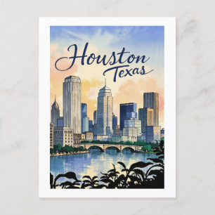 Carte postale de Houston Texas