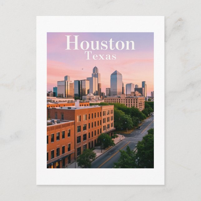 Carte postale de Houston Texas (Devant)