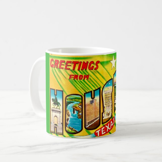 Carte postale de Houston Texas sur mug (Devant gauche)