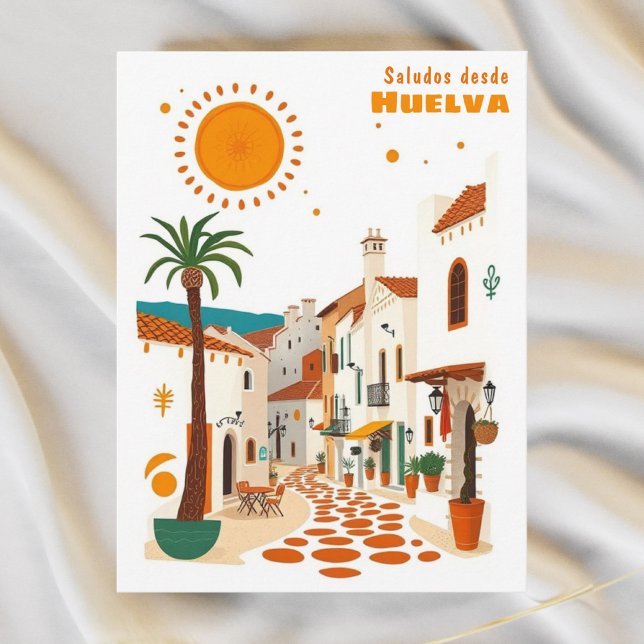 Carte postale de Huelva Espagne méditerranéenne vi (Créateur téléchargé)