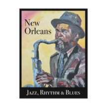 Carte postale de Jazz, Rhythm & Blues de La Nouvel