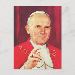 Carte postale de Jean-Paul II, évêque de Rome