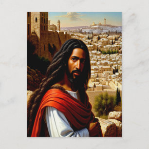 Carte postale de Jésus à Jérusalem