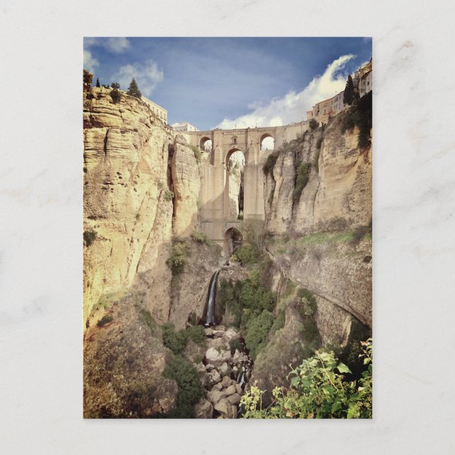 Carte postale de jeu de douche de mariée du pont d (Devant)