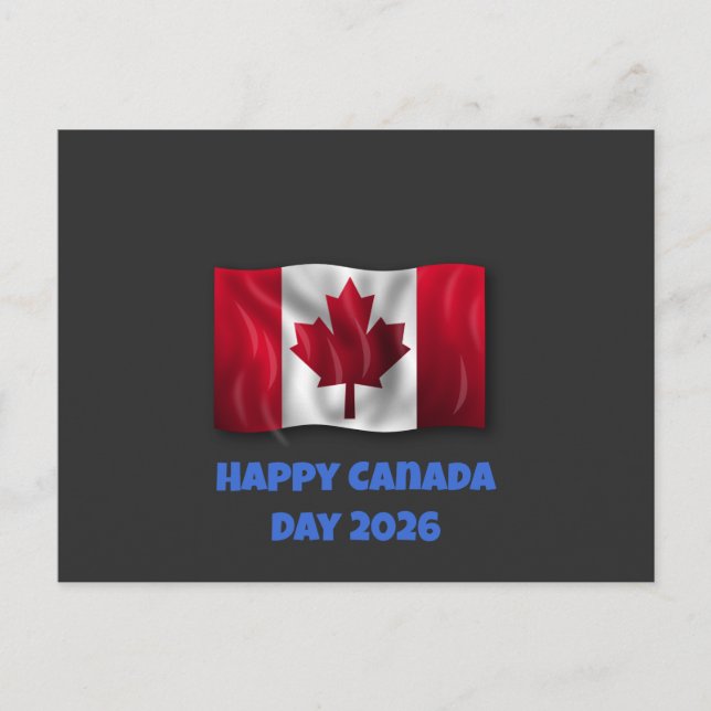 Carte postale de Joyeuse Fête du Canada (Devant)