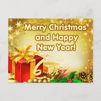 Carte postale de Joyeux Noël et de bonne année