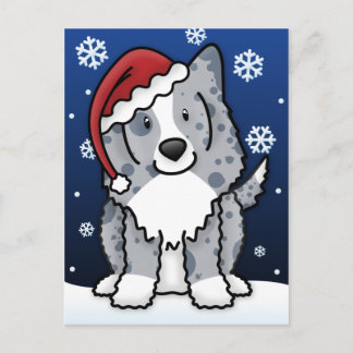 Carte postale de Kawaii Blue Sheltie