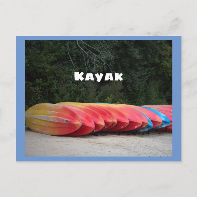 Carte postale de kayaks (Devant)