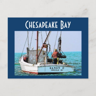 Carte postale de la baie Chesapeake