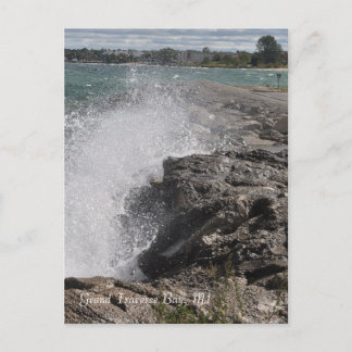 Carte postale de la baie transversale grande, MI