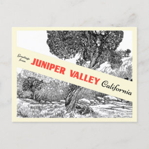 Carte postale de la boutique cadeaux Juniper Valle