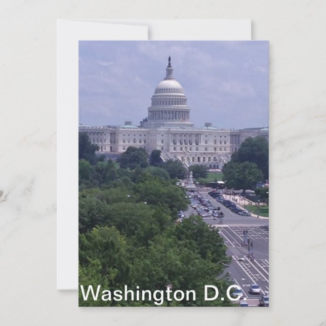 Carte postale de la capitale de Washington DC (Devant)