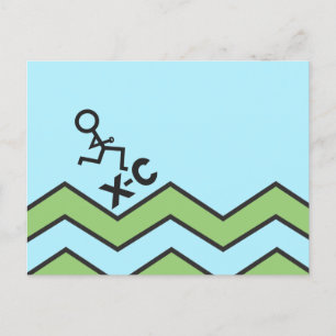 Carte postale de la carte postale cross-country XC