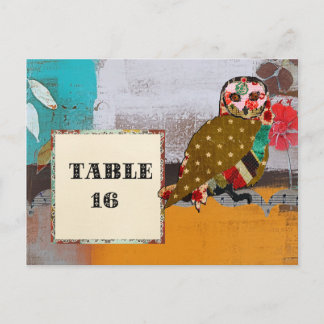 Carte postale de la carte postale de la table de l