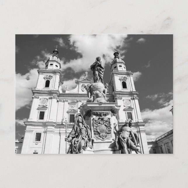 Carte postale de la cathédrale de Salzbourg (Devant)