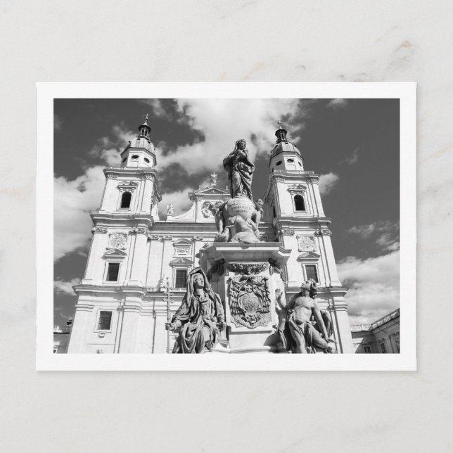 Carte postale de la cathédrale de Salzbourg (Devant)