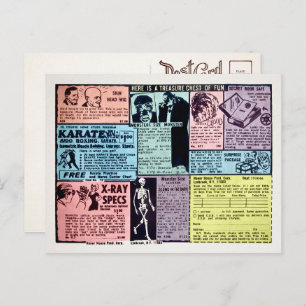 Carte postale de la commande de messagerie vintage