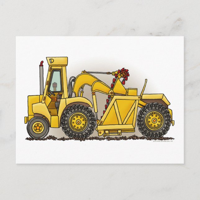 Carte postale de la construction de la terre (Devant)