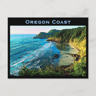 Carte postale de la côte de l'Oregon