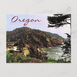 Carte postale de la côte de l'Oregon