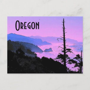 Carte postale de la côte de l'Oregon