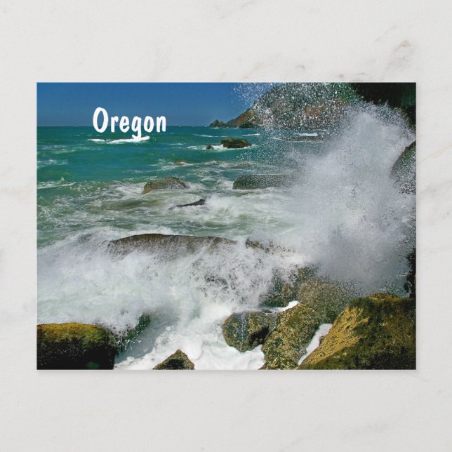 Carte postale de la côte de l'Oregon (Devant)