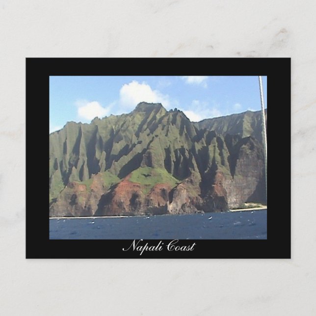 Carte postale de la côte de Napali (Devant)
