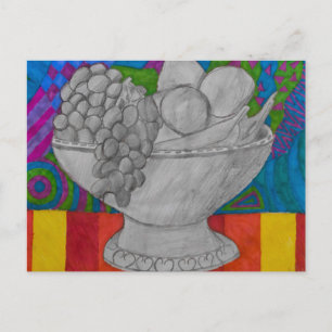 Carte postale de la coupe de fruits festive