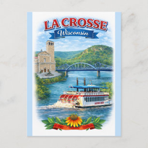Carte postale de La Crosse, WI Scenic Wisconsin