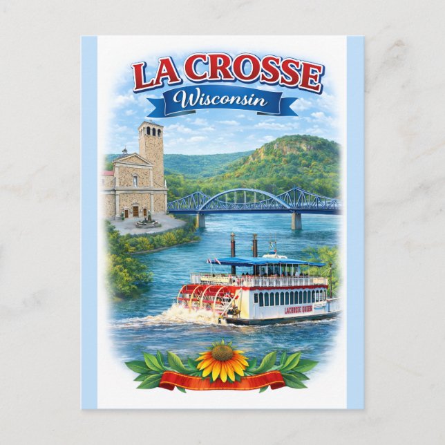 Carte postale de La Crosse, WI Scenic Wisconsin (Devant)