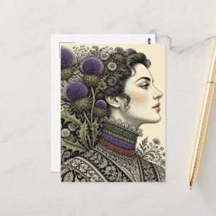 Carte postale de la Dame au Chardon
