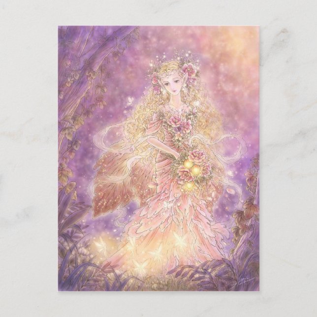 Carte postale de la dame de la forêt (Devant)