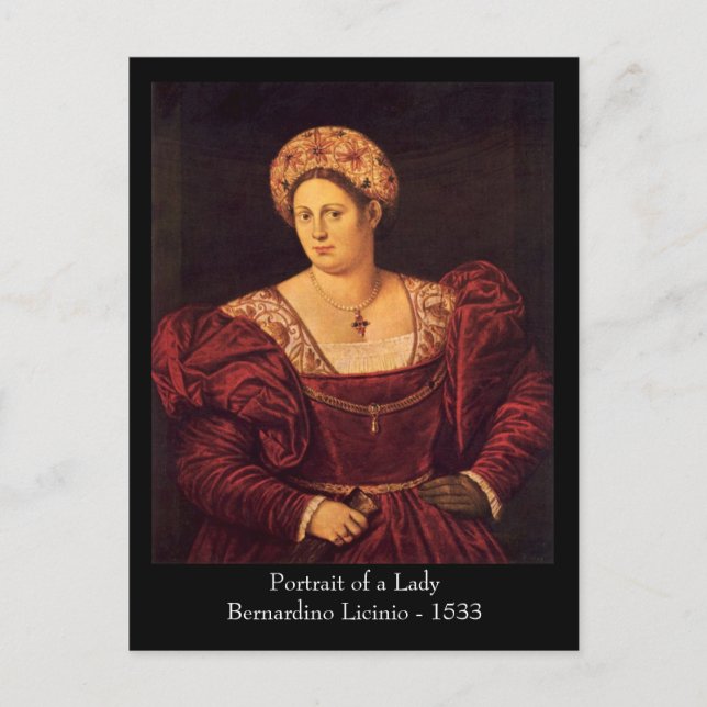 Carte postale de la Dame vénitienne (Devant)