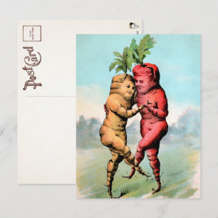 Carte postale de la danse de la carotte victorienn
