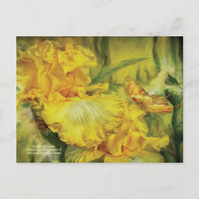 Carte Postale De La Déesse D'Art D'Été (Devant)