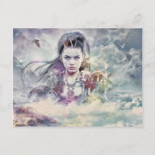 Carte postale de la déesse de la mythologie