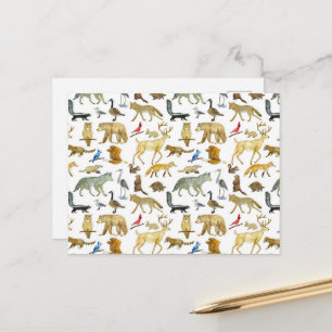 Carte postale de la faune des Grands Lacs