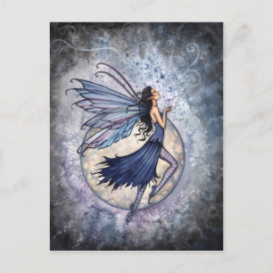 Carte postale de la fée Bleu de minuit par Molly H
