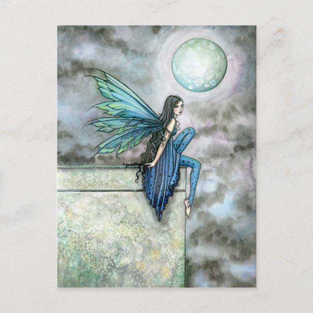Carte postale de la Fée bleue par Molly Harrison (Devant)
