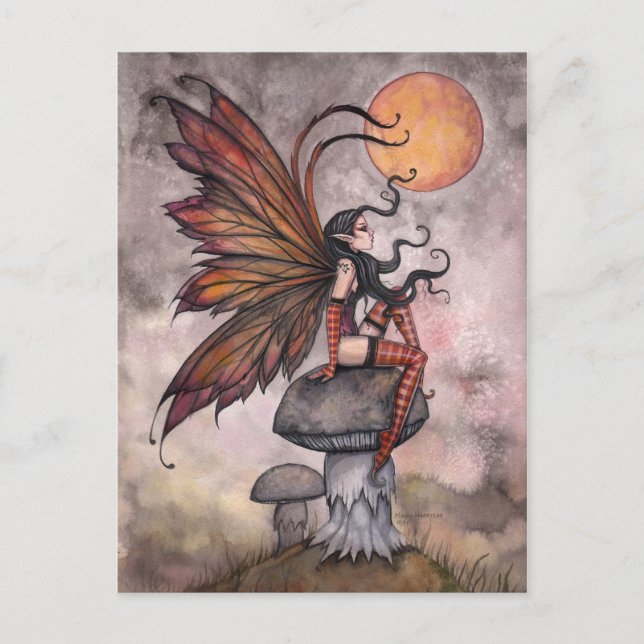 Carte postale de la fée d'automne par Molly Harris (Devant)