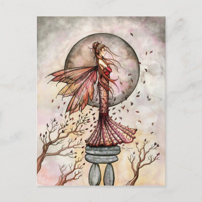 Carte postale de la fée d'automne par Molly Harris (Devant)