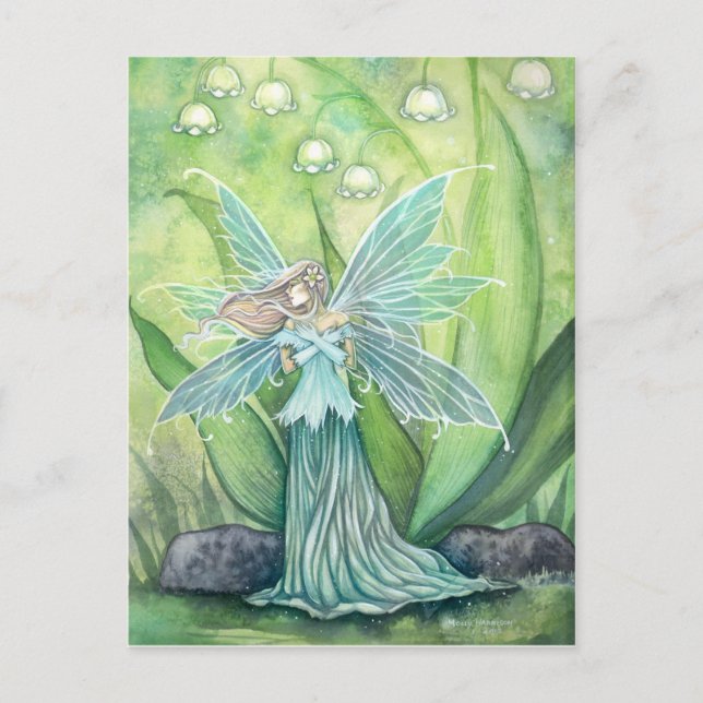 Carte postale de la fée de la fleur de muguet (Devant)
